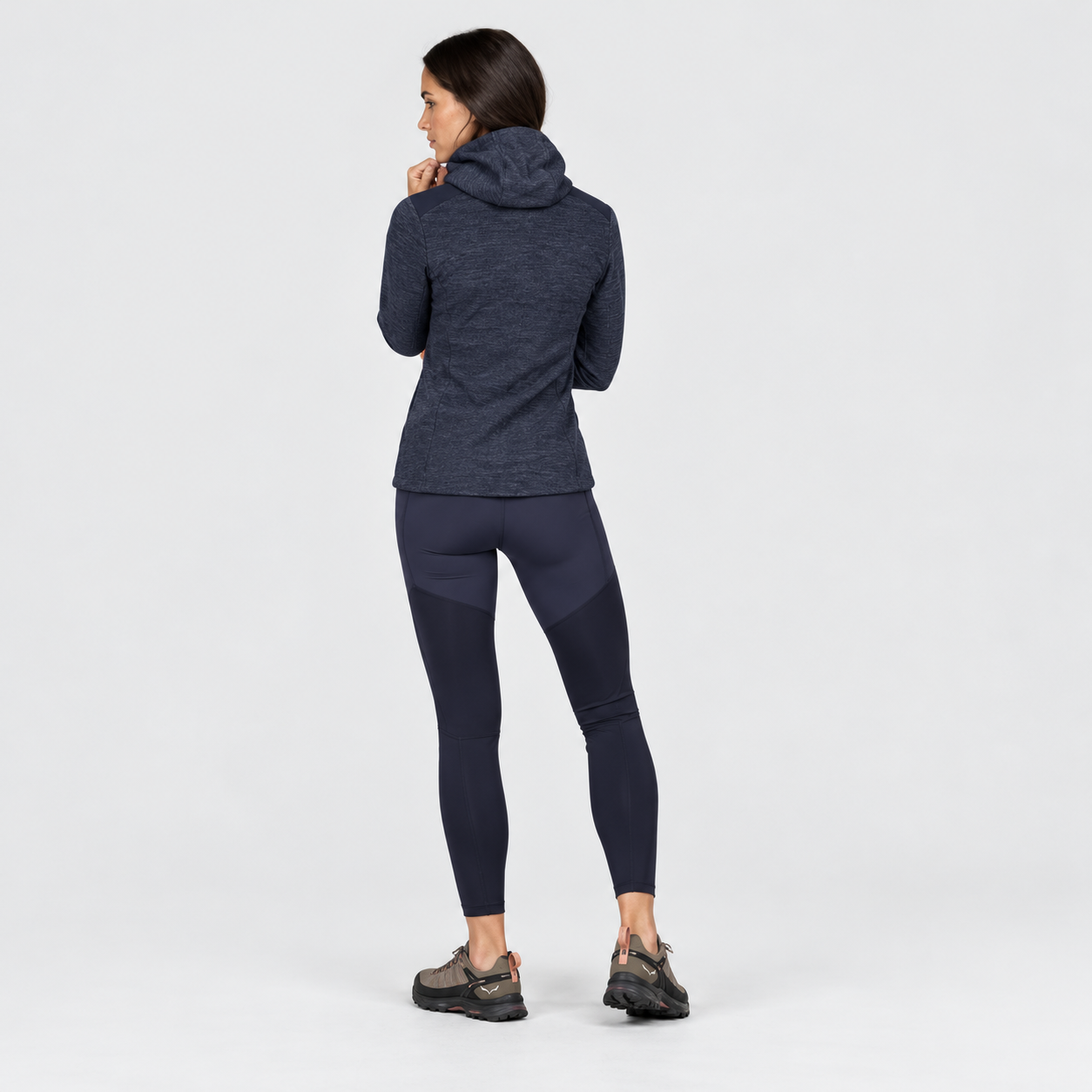 Dámská merino mikina Salewa Piana Alpine Wool Jacket Navy Blazer